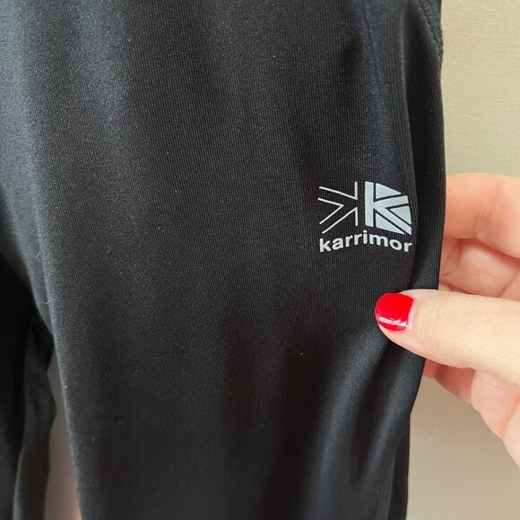 Karrimor Black Running Tights With Zippered Pockets & Reflective Stripes Activew - Picture 2 of 6